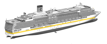 BARCO NUEVO COSTA CRUCEROS